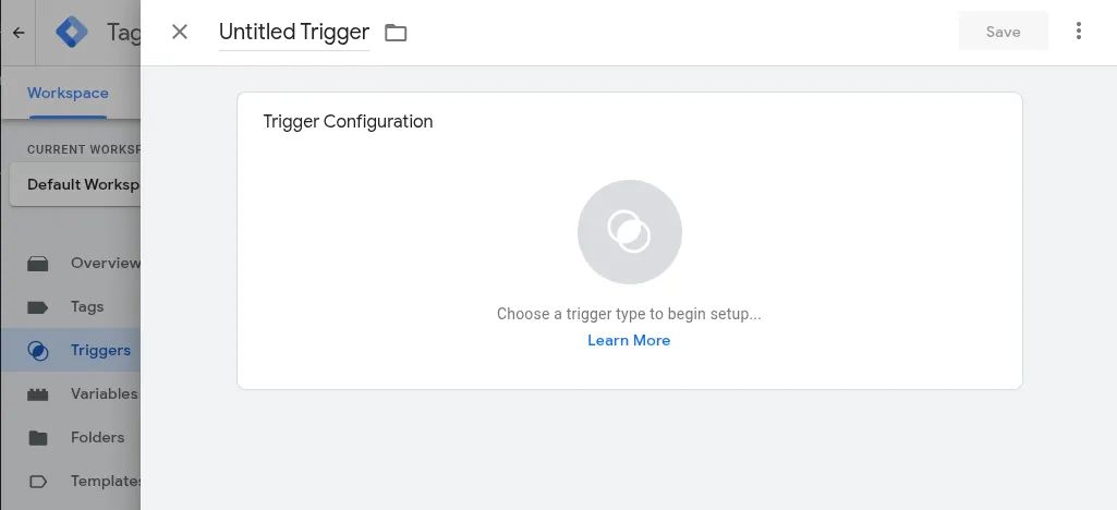 New Trigger Page