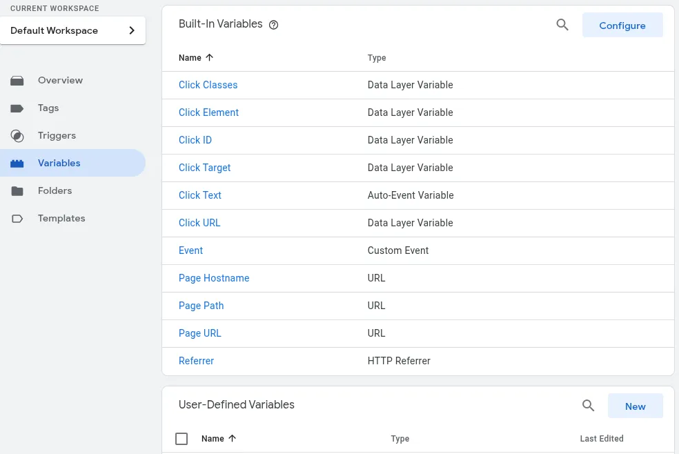 Variables View